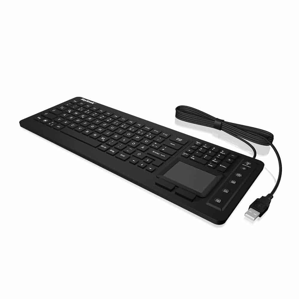 (image for) Silicone waterproof keyboard with touchpad and backlight